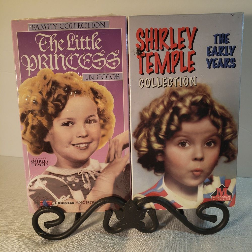 Shirley Temple2 VHS Tapes The early Years The Little Princess factory sealed